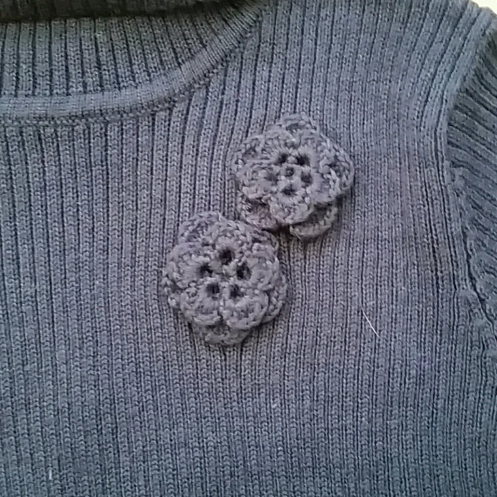 Childrens Place Navy‎ Rosette Turtleneck with Cherokee Jeans Outfit Size 4